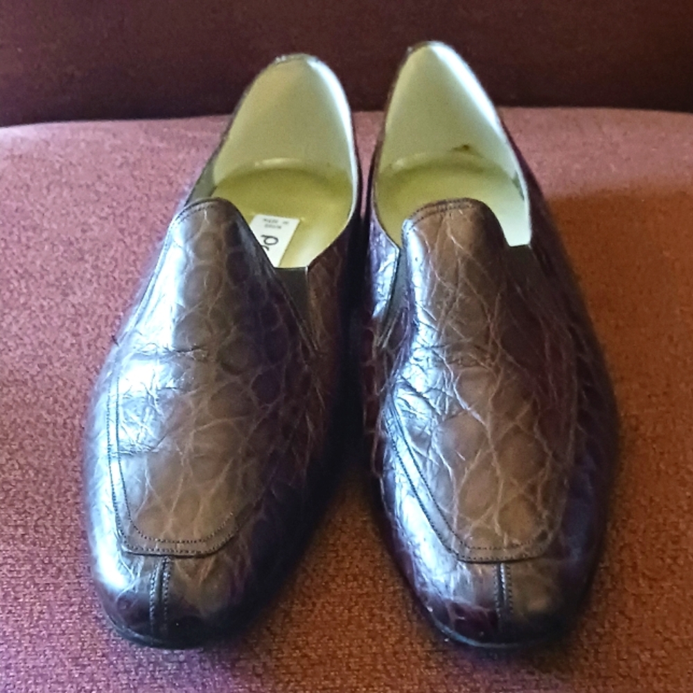 Vintage Women Proxy Brown Leather Loafers